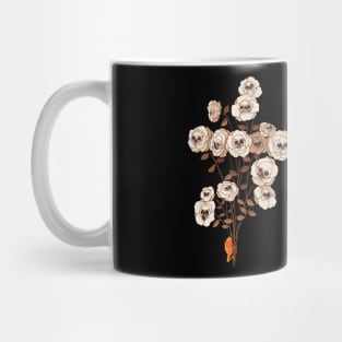 frog holding a bouquet of flowers Mug